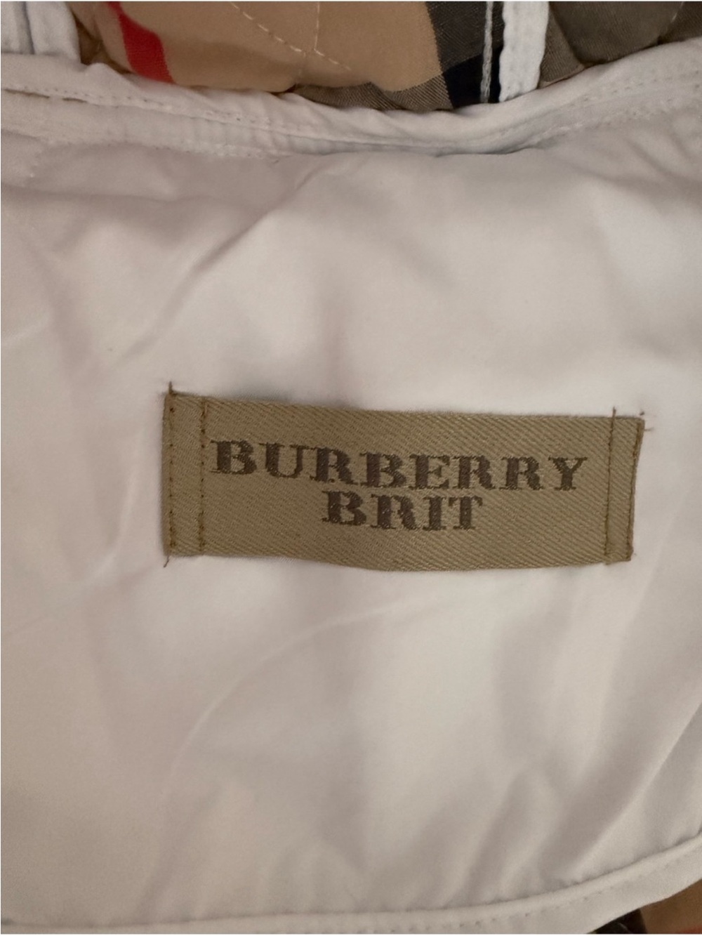 Burberry Brit Quilted Jacket Large. Nice Burberry Fall jacket off white - Picture 4 of 4